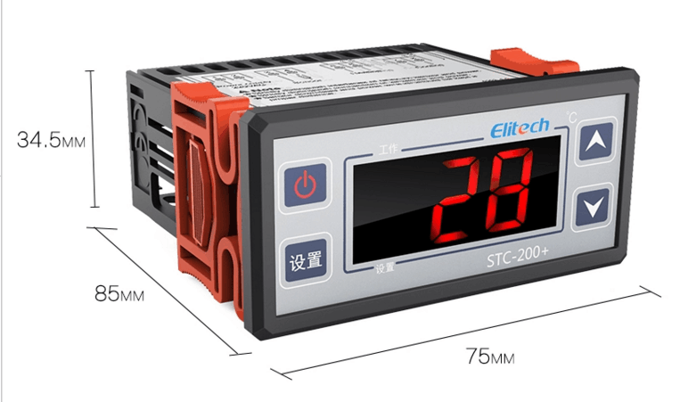 精创STC-200制冷/热温度控制器温控开关全自动数显智能可调温220V